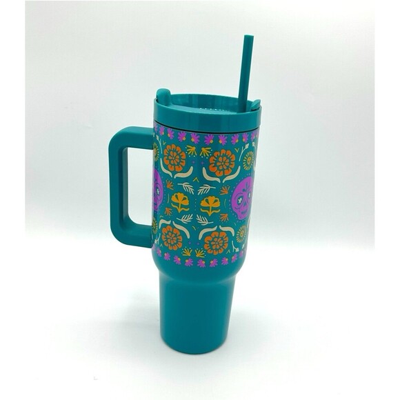 Dia de los Muertos Sugar Skull Tumbler 40 oz - Picture 2 of 3